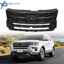 ABS Plastic Grill Assembly For Ford Explorer 2018 2019 Front Bumper Upper Grille