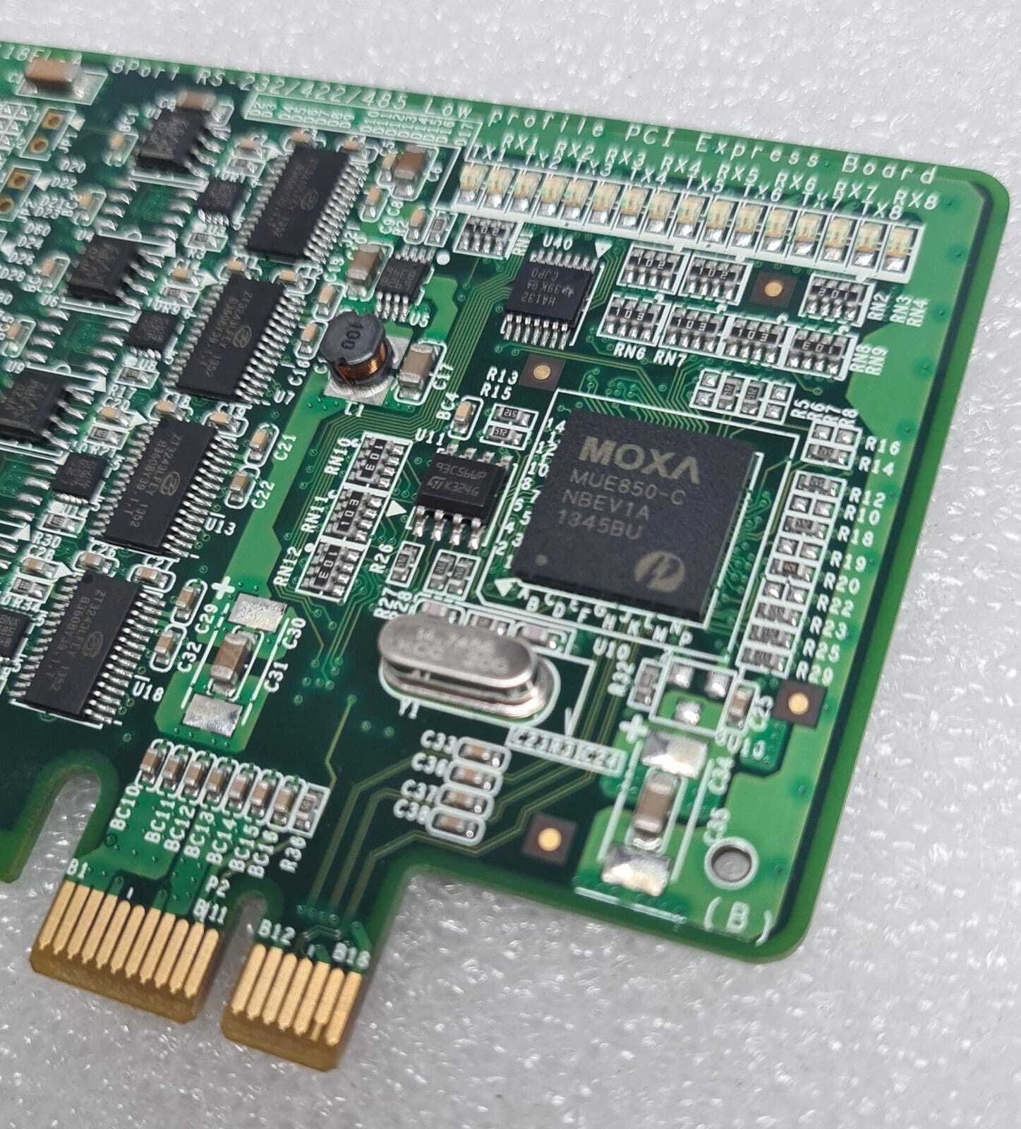 MOXA CP-118EL-A 8Port 8-Port RS 232 422 485 PCI-e PCI Express Board ...