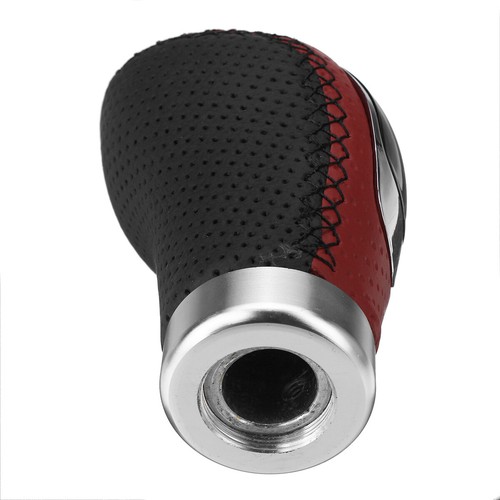 5 6 Speed 3 Cap Manual Gear Shift Knob Shifter Stick Lever Black Red PU Leather - Picture 10 of 16