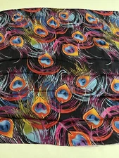 New Pashmina Bombay Style Shawl Fringed Scarf Museum Artifacts- Printed Peacock