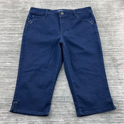 Bandolino Jeans Size 12 Womens Selene Straight Low Rise Medium Wash Blue Denim