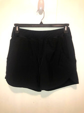 Lands End Women's 4.5" Board Shorts with Panty SZ 6 Black UPF 50 EUC
