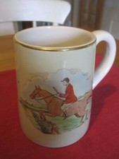 Vintage Sadler Ceramic Tankard Featuring a Horse & Rider Country Scene