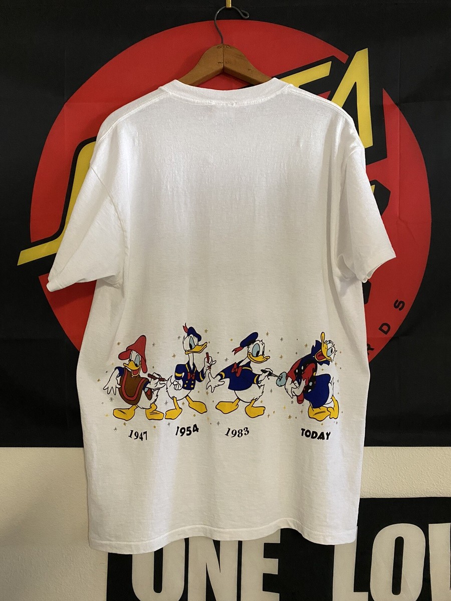 Vintage 90s Disney Donald Duck Through the Years Cartoon AOP Vintage 90s Disney Donald Duck Through the Years Cartoon AOP