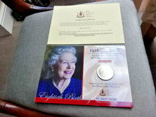 QUEEN ELIZABETH 80TH BIRTHDAY LONDON ROYAL MINT COIN £5 POUNDS APRIL 2006 