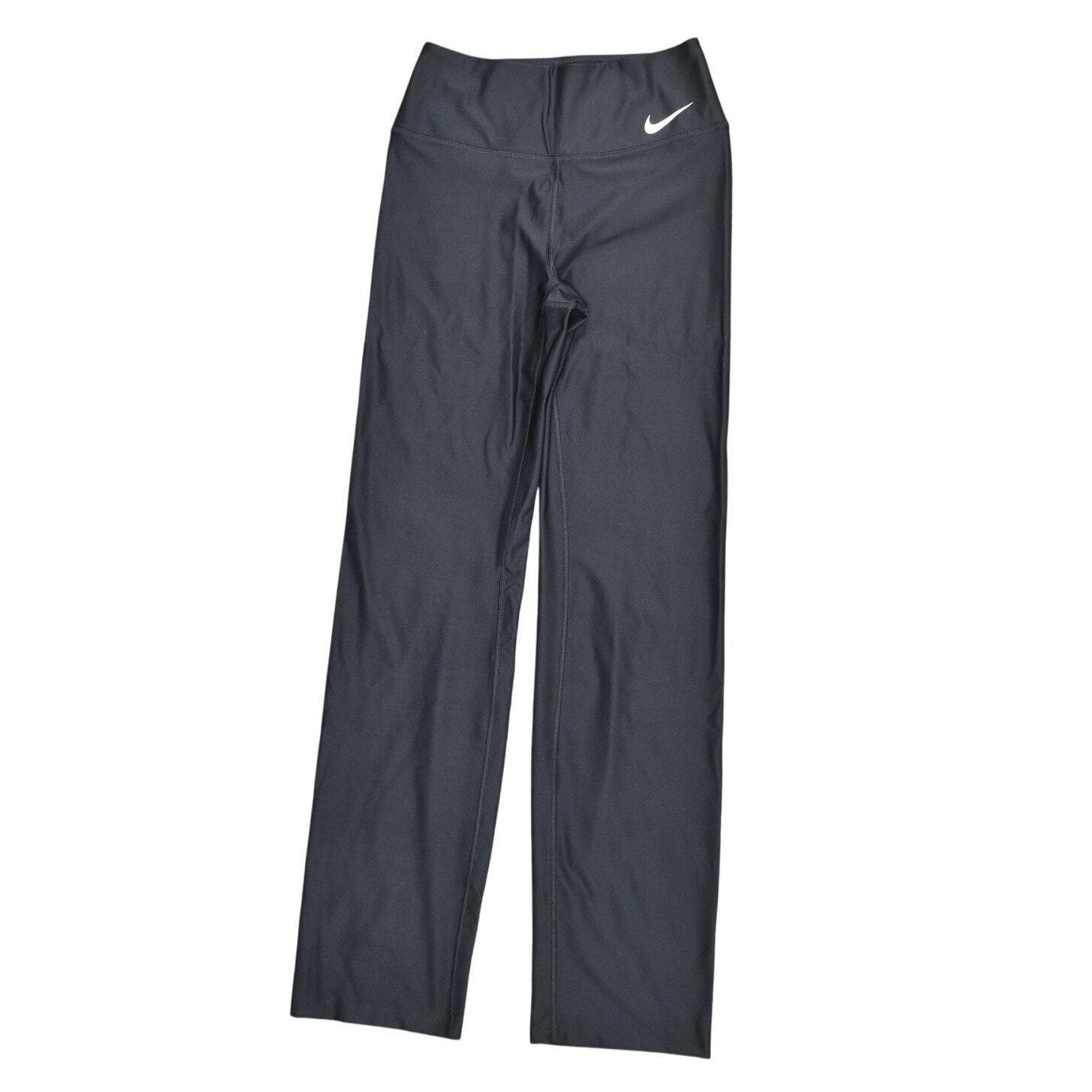 Leggings Nike Dri Fit donna nero poliestere XS pull on tinta unita palestra