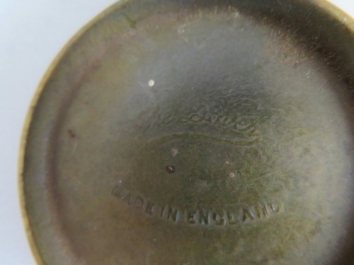 Vintage ""the Dover"" runder Banjo Pfannkuchenöller oder Pulverkolben Made in England - Bild 7 von 10