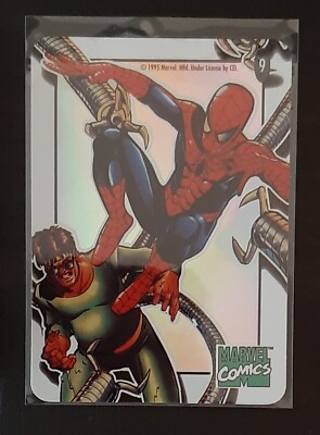 1995 Marvel Spider-Man vs Dr. Octopus Cel Prism Vending Machine Sticker #9
