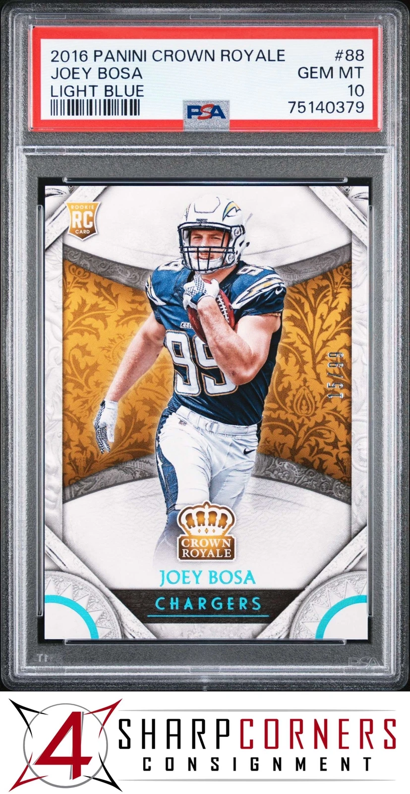 Joey Bosa Panini Crown Royale #88 Light Blue