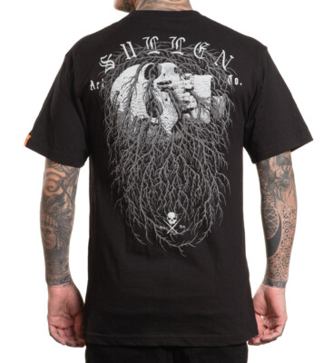 Sullen Clothing T-Shirt Rooted Art Collective Tattoo Skull Schädel Grab Wurzeln