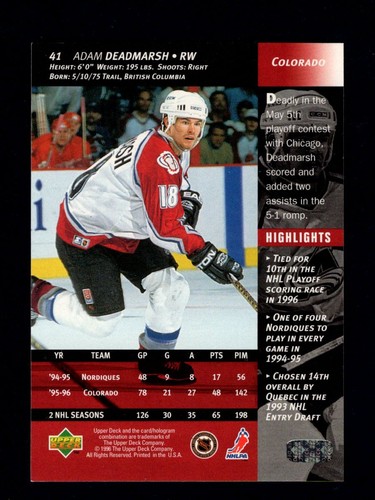 1996-97 Upper Deck Series 1 Base Hockey Cards You Pick - Picture 263 of 1,021
