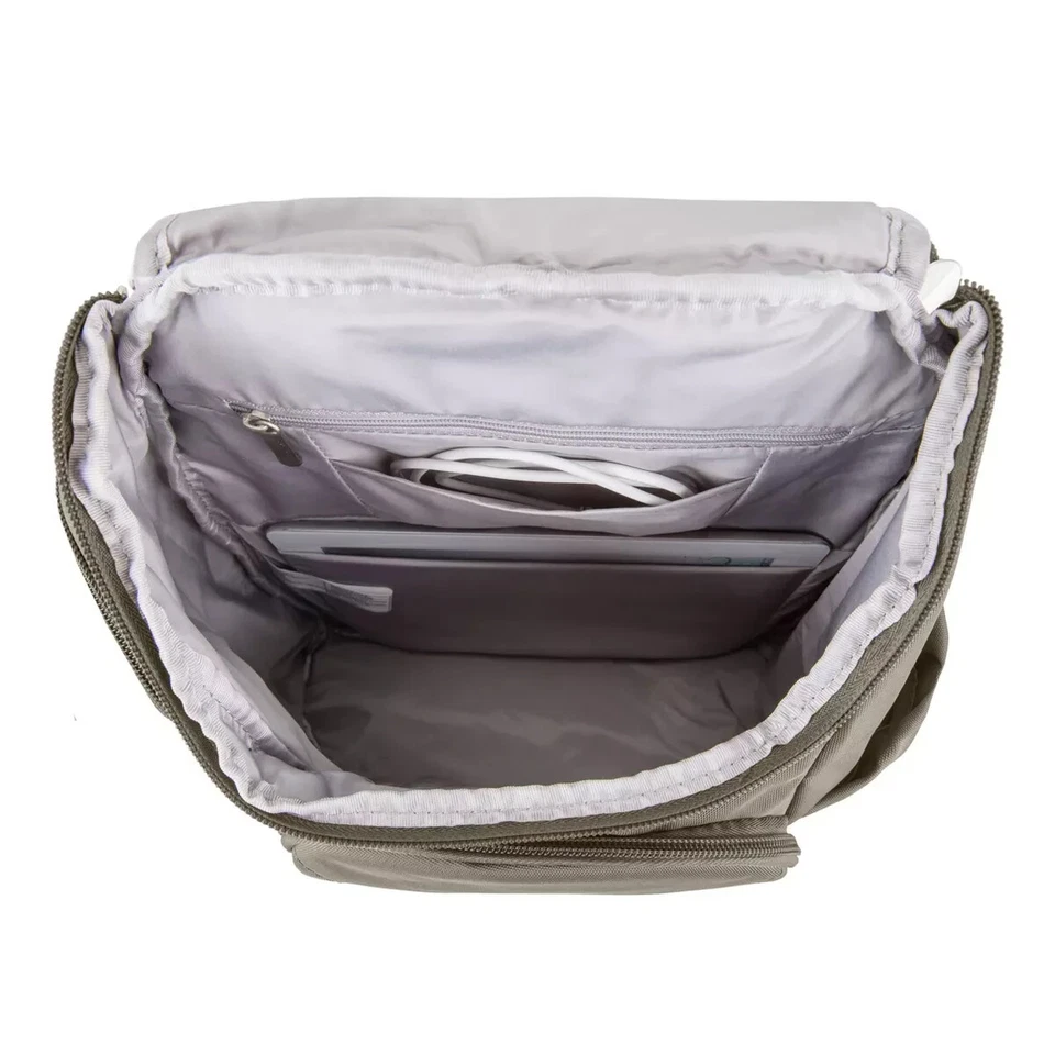 Mochila antirrobo Travelon V7201 clásica de nuez moscada de 16" para mujer Foto 2 de 4