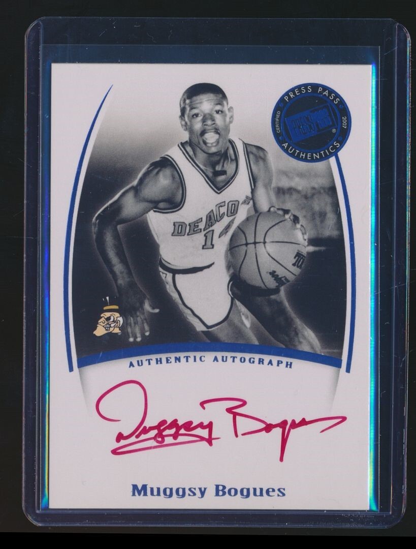 2007 PRESS PASS RED INK AUTO MUGGSY BOGUES WAKE FOREST eBay