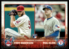2015 Topps Update Series - Rookie Combos #US52 Cody Anderson, Phil Klein (RC)