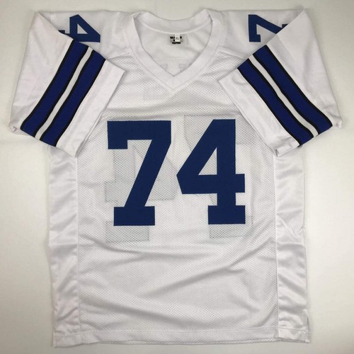 Autographed/Signed Bob Lilly HOF 80 Dallas White Football Jersey JSA COA - Picture 4 of 4