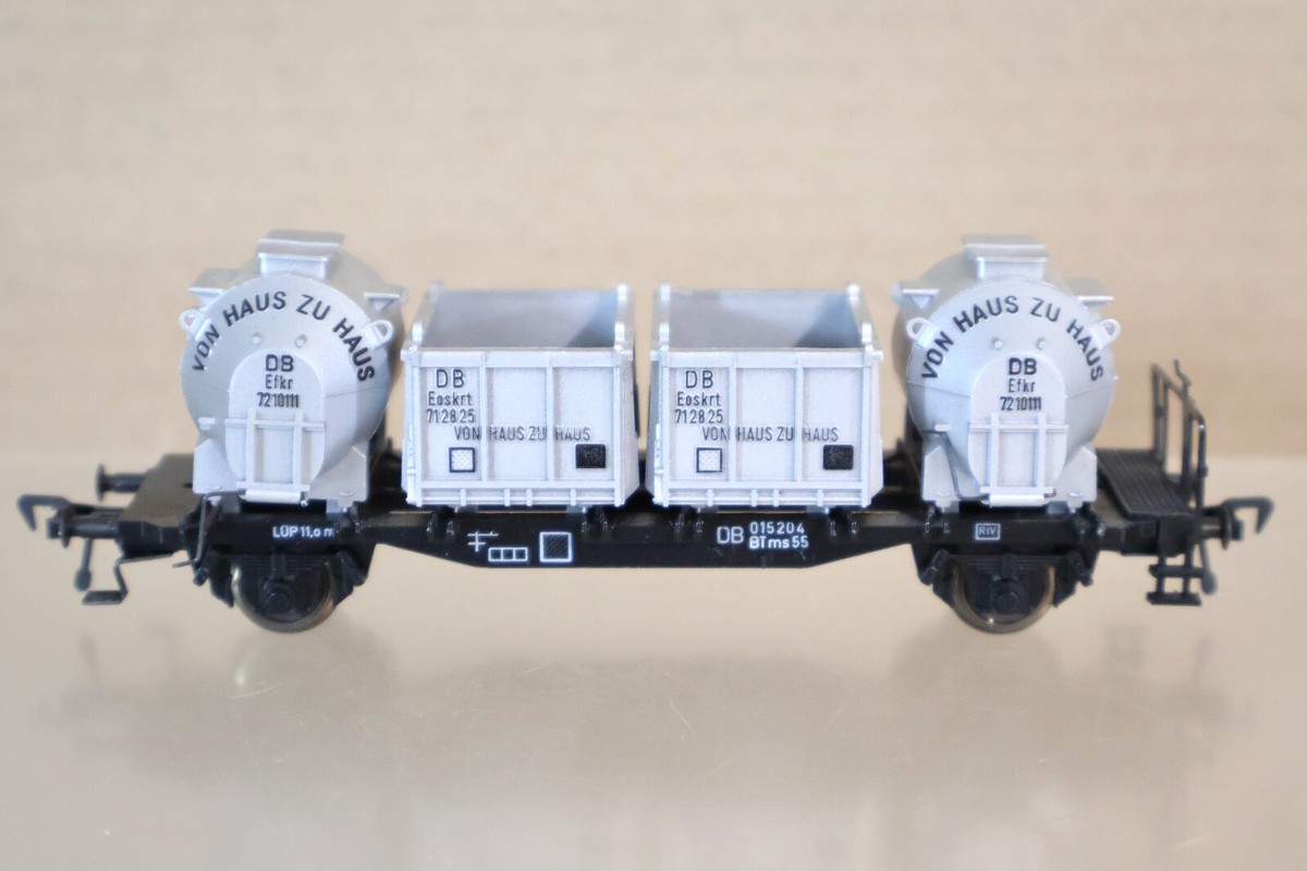 Fleischmann 5230 Rail Road Container Car Von Haus Zu DB for Track