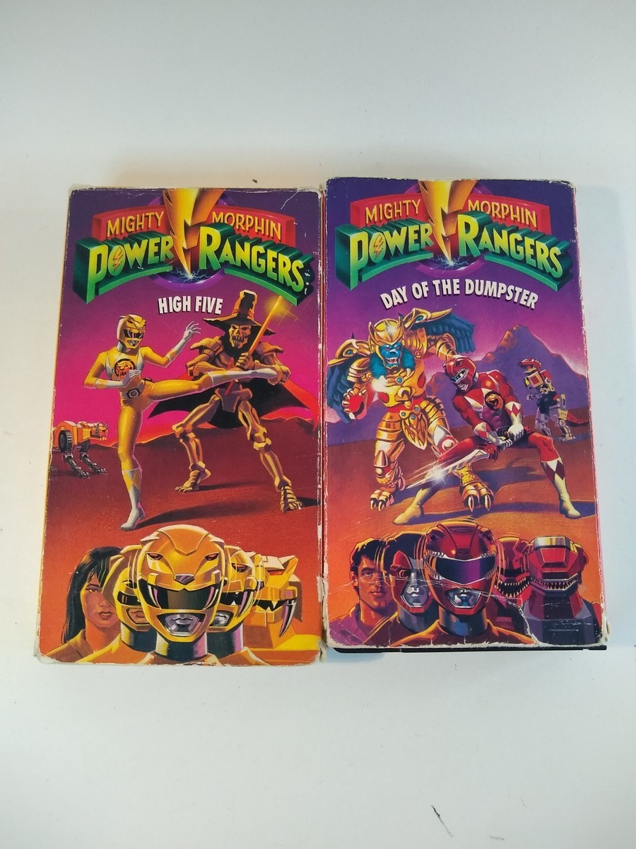 Mighty Morphin' Power Rangers High Five / Day of the Dumpster VHS