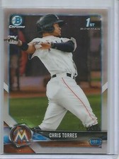 Chris Torres 2018 Bowman Chrome Refractor Rookie #256/499