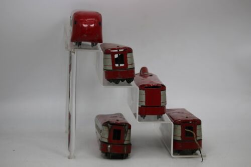 1930’s Vintage Rare Red Marx M10000 Tin Union Pacific Passenger Train Set O 1:48 - Picture 9 of 17