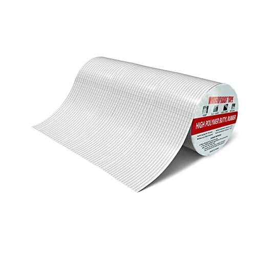 GEFONG Gomma Butilica Impermeabile Nastro in Foglio di Alluminio Lunghezza 5m La