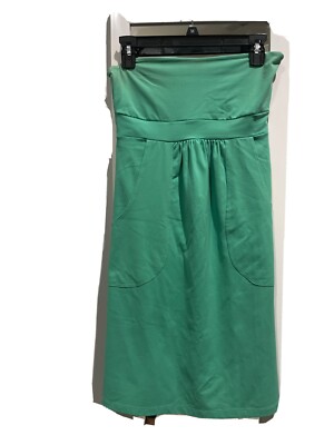 SUSANA MONACO green strapless dress with pockets sz medium | eBay
