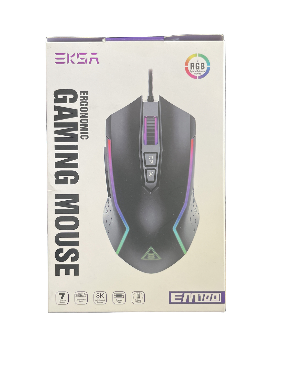 Wired Ergonomic RGB Gaming Mouse with 7 Programmable Buttons-image