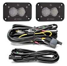 Baja Designs Flush Mount S2 Pro Clear Work/Scene Reverse Light Kit With Harness