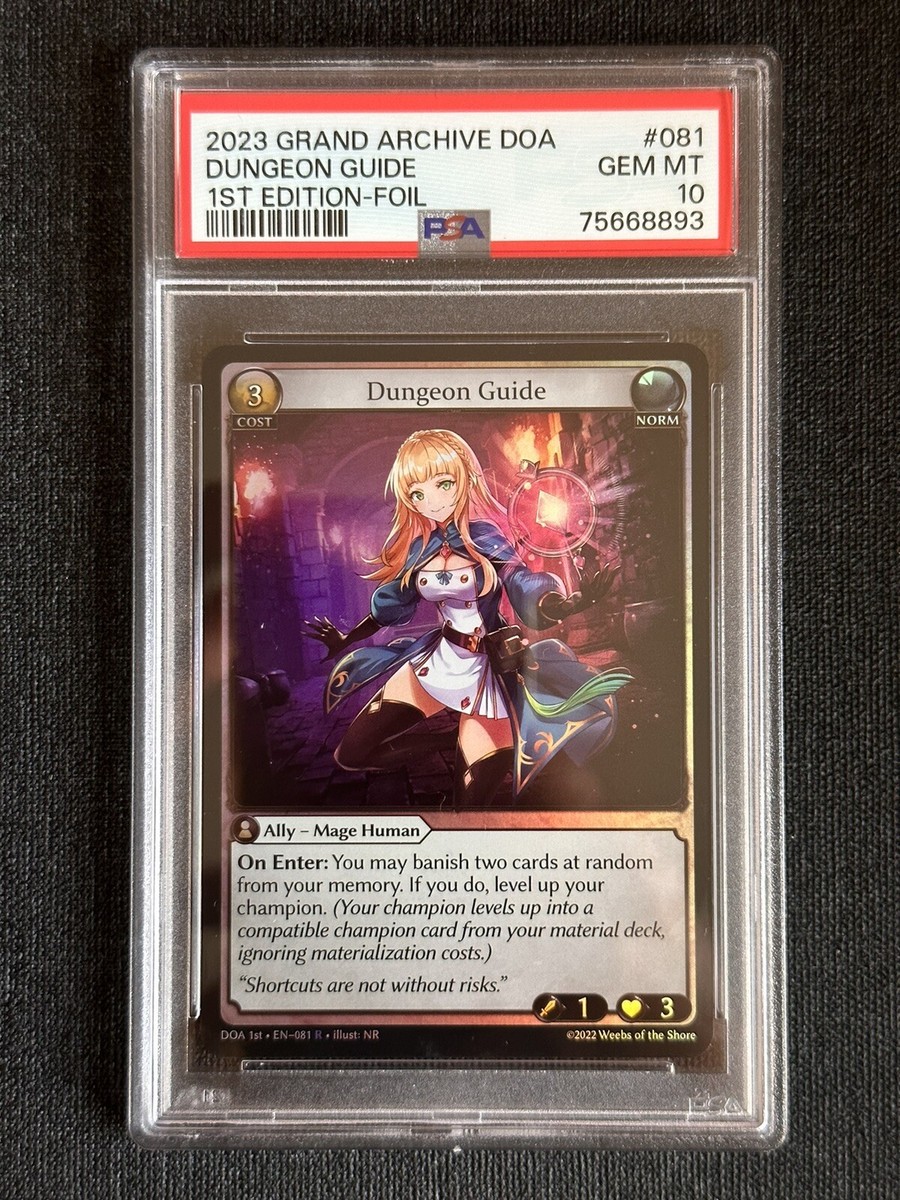 Grand Archive TCG 1st Edition Dungeon Guide Foil PSA 10 GEM Grand Archive TCG 1st Edition Dungeon Guide Foil PSA 10 GEM
