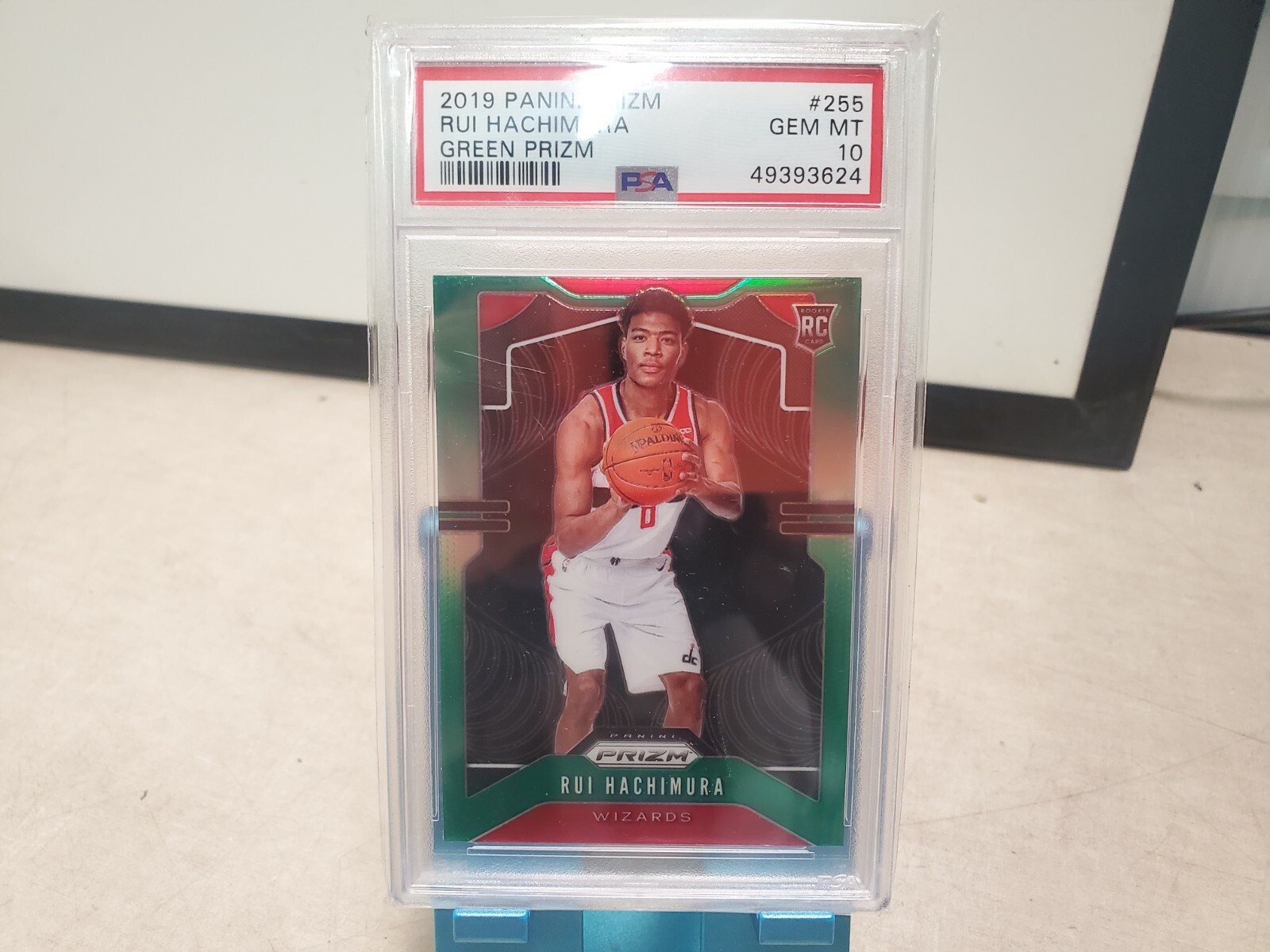2019-20 Panini Prizm #255 Rui Hachimura GREEN Rookie RC PSA 10 GEM MINT T1826