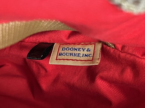 Bolso de Mano Dooney and Bourke Grande Piel de Reptil y Cuero de Becerro O Anillo Magnético ¡NUEVO CON ETIQUETAS! - Imagen 9 de 11