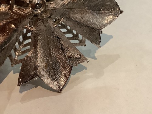 PIN BROCHE VINTAGE AUTÉNTICO FIRMADO CORO 3 TONO PLATA DEMENCIAL ESTRELLA RÁFAGA SIN RESERVA - Imagen 8 de 8