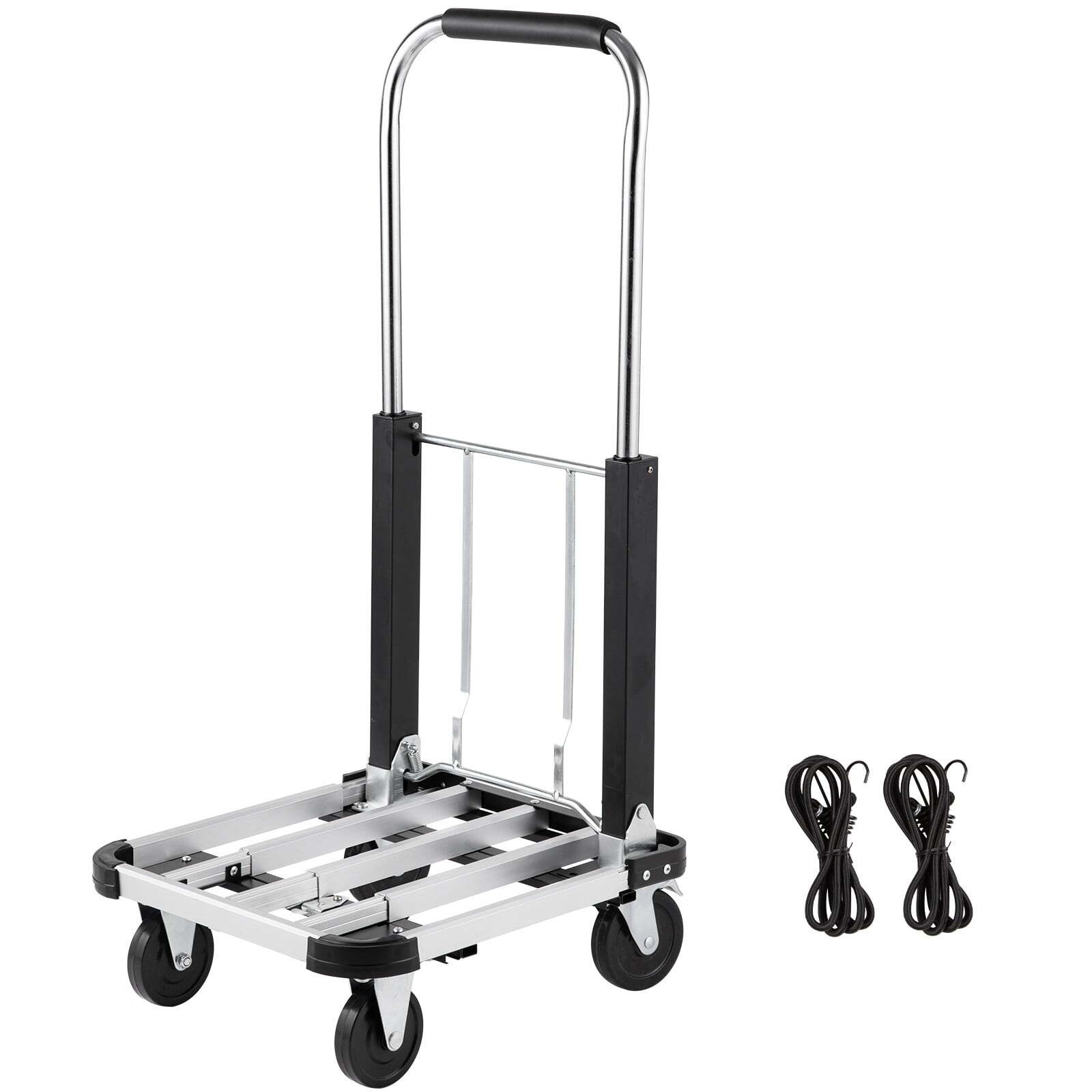  FoldingHand Cart 330 lb Capacity Dolly Truck w/ 4 Wheels Luggage Trolley