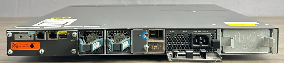 Cisco WS-C3560X-48P-L 48 Port 3560X PoE Gigabit Switch - Same Day Shipping - Image 4 of 4