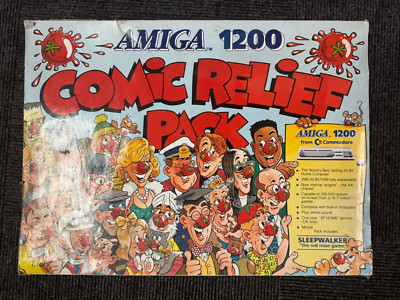 Commodore Amiga 1200, w/ Power Supply, Comic Relief, in box, works perfect