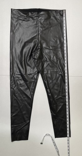Joie Women’s Black High Rise Faux Leather Slim Stretch Legging s XL - Picture 9 of 9