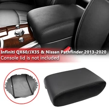 Fits Pathfinder 2013-2020 Center Console Lid Armrest Cover Replacement Black