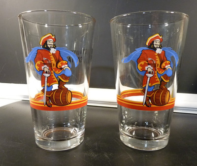 TWO Captain Morgan Rum ''Got A Little Captain In You?'' Pint Glass