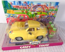 The Chevron Cars Yellow Casey Coupe w/ 3 Turtles 1999 BRAND NEW!