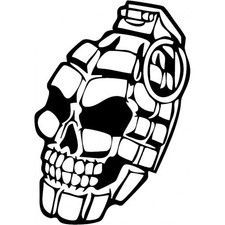 4 - Pack - Grenade Face - Sticker 4 - Pack - Grenade Face - Sticker