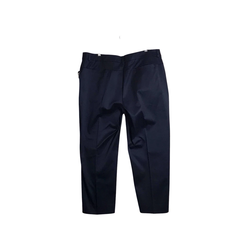 Marina Rinaldi Voyage США размер 16/размер 27 черный сатин Striaght ноги платье брюки - Изображение 2 из 4