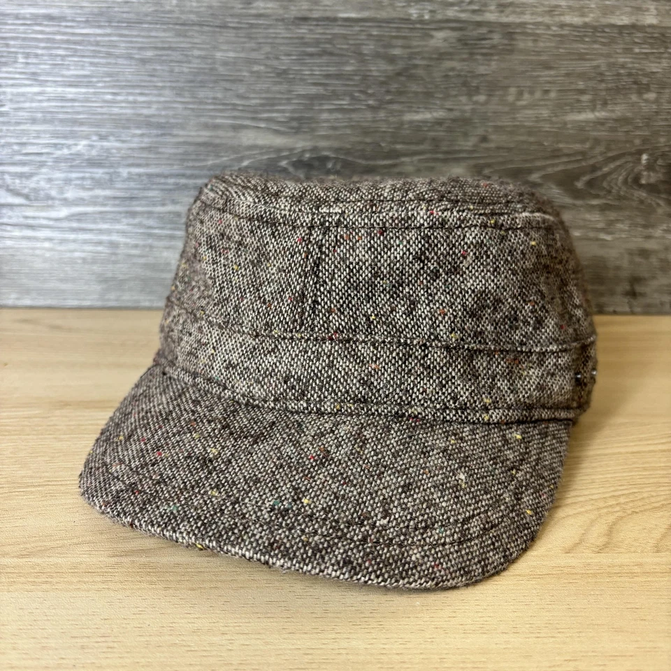 Gorra Life Is Good correa trasera newsboy tweed lana mujer marrón moteado Foto 3 de 4
