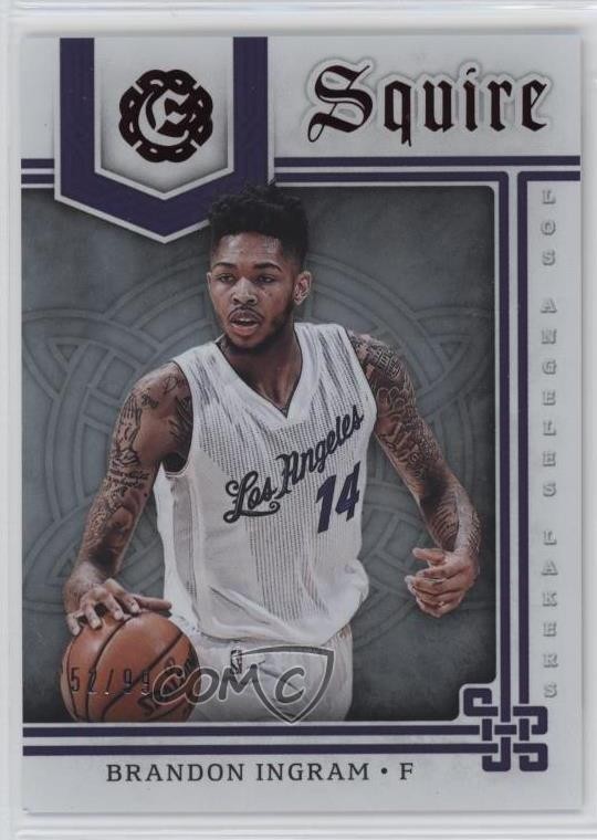 2016-17 Panini Excalibur Squire Red 52/99 Brandon Ingram #4 Rookie RC 1pe9