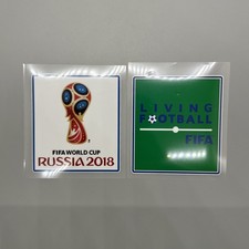 2018 FIFA World Cup Soccer Football White Patch Set Badge Player Issue Size