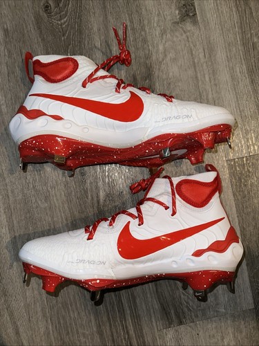 Nike Alpha Huarache NXT “White University Red” Baseball Cleats Men’s Size 8 - Picture 6 of 6