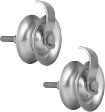 2 Pack Sliding Gate Rollers 5" Steel Pipe Track Roller Galvanized