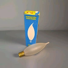 Vintage World Imports Candelabra Flame Frost 15-CFF 15 Watt/130 VOLT