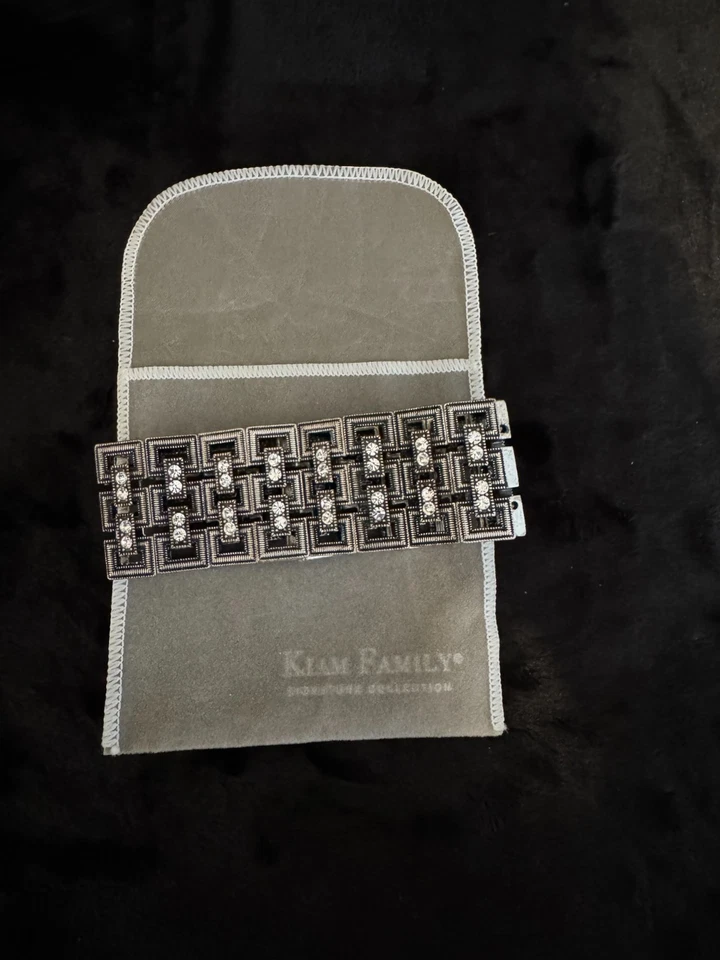 Pulseras Lia Sophia (7)/Bay Breeze, solerium, púrpura colgante, tono dorado, Art Deco Foto 3 de 4