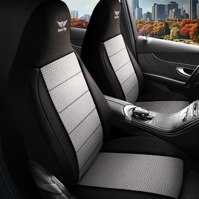 Sitzbezüge passend für Kia Stinger in Grau-Schwarz Pilot 15.4
