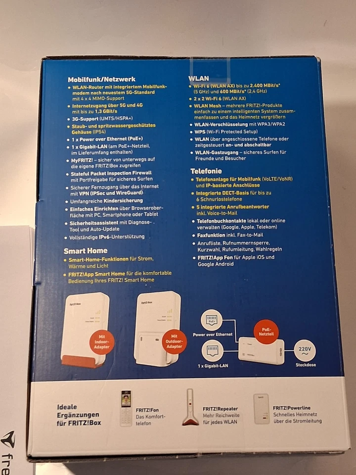 AVM FRITZ!Box 6860 5G Mobiler Router (WLAN, Mesh) NEU&OVP - Bild 3 von 4