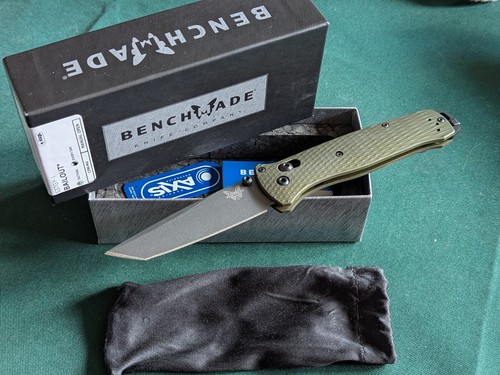 Benchmade Bailout CPM-M4 537GY-1 Manual Open With Box, New